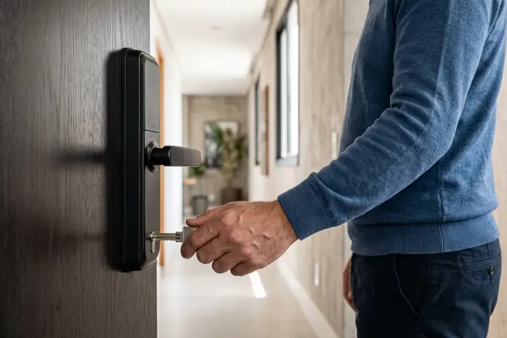 Fechadura eletrônica travou: Como abrir em casos de pane no sistema?
